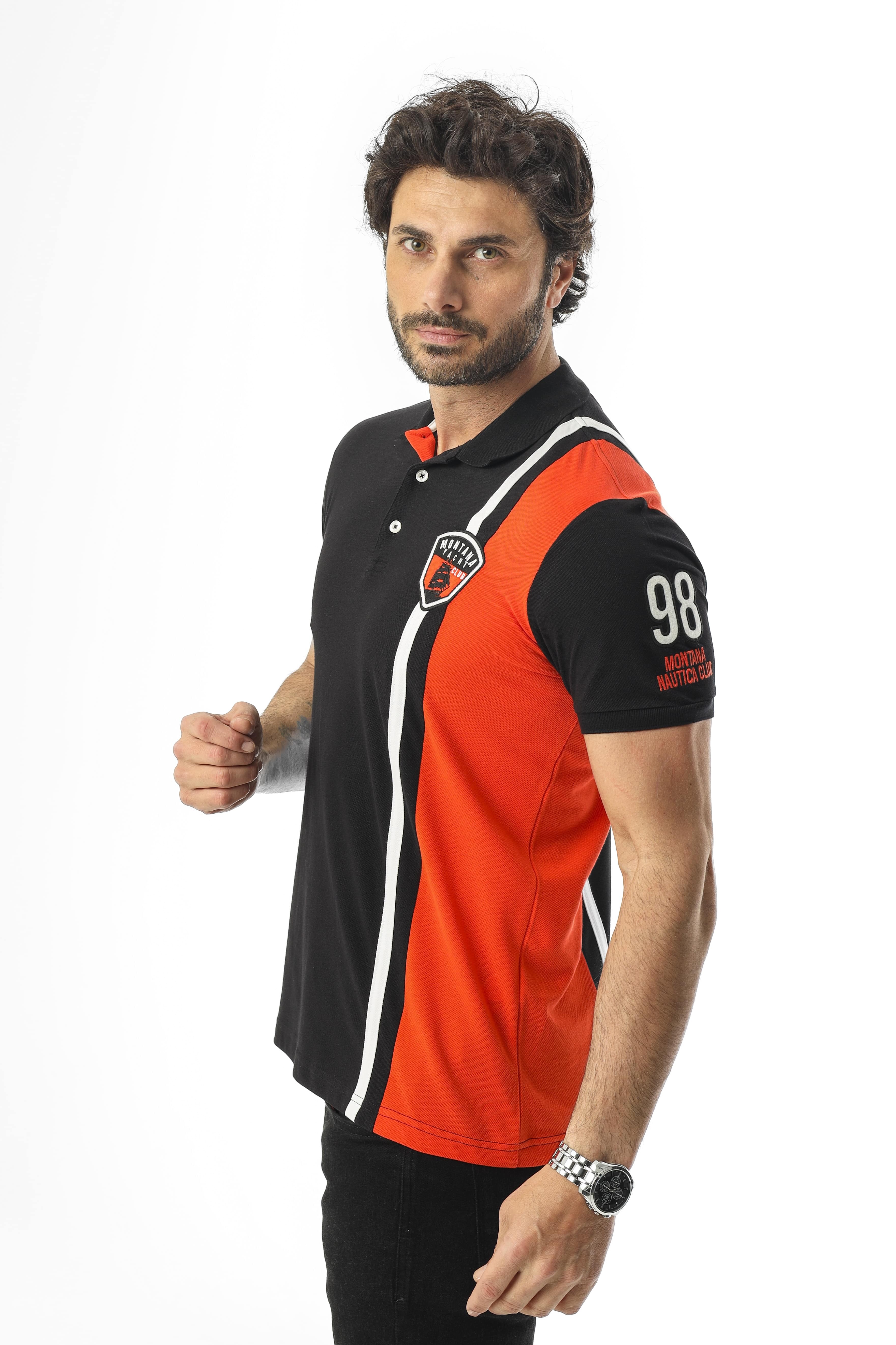 %100 Pamuk Polo Yaka Yacht Club Collection T-Shirt-PL-2475