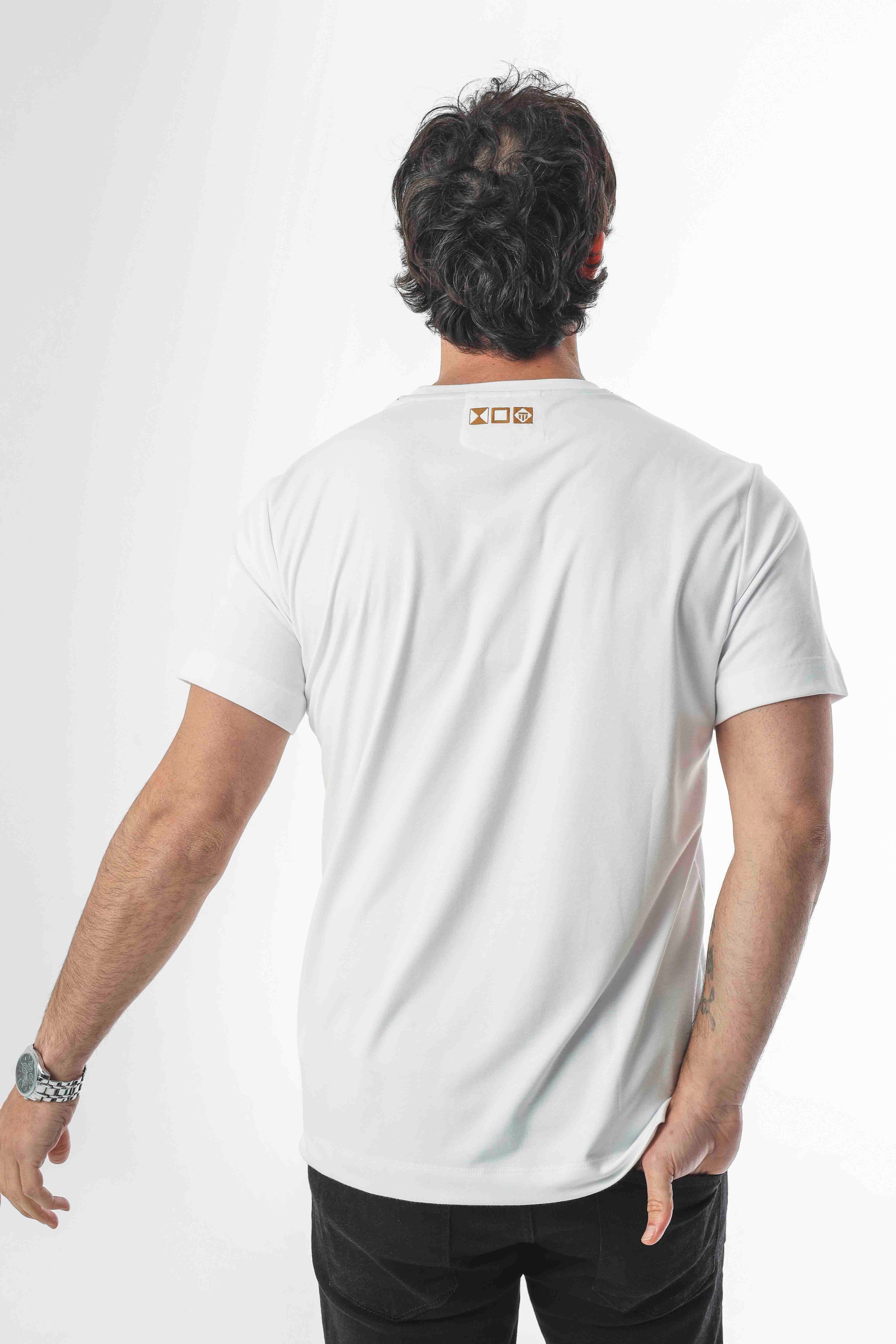 Sail Collection Bisiklet Yaka Baskılı T-Shirt-6281