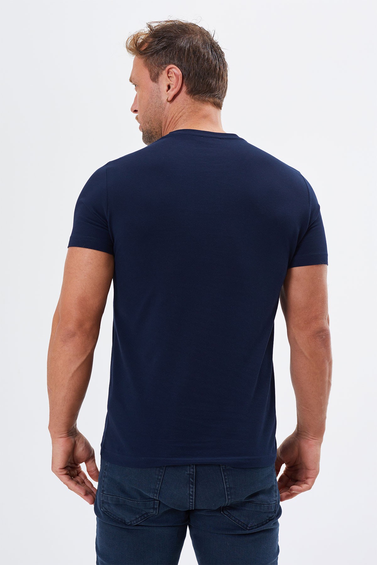 Regular Fit Crew Neck %100 Cotton Short Sleeves Basic  T-Shirt