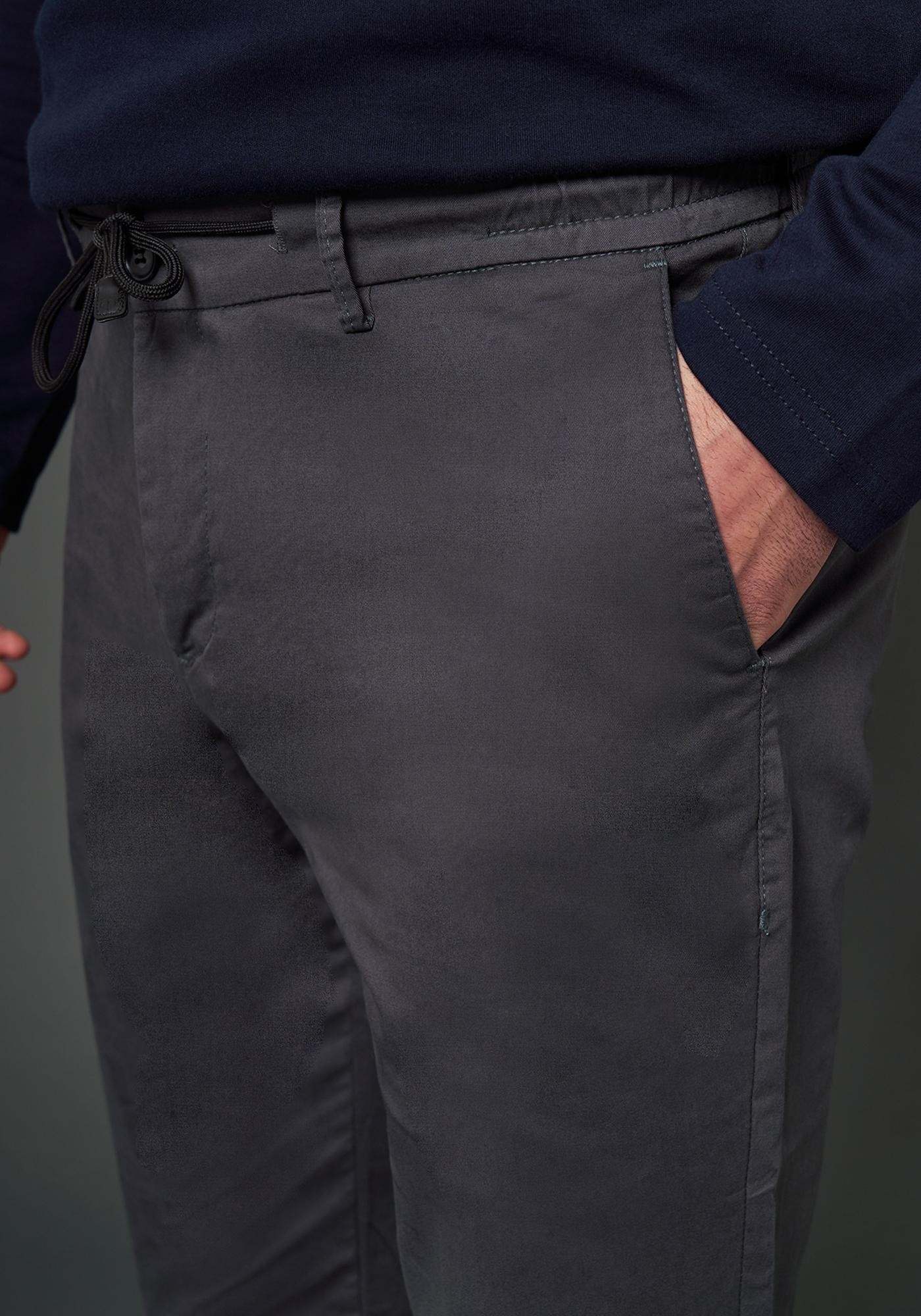 Comfort Fit Gabardin Kumaş Jogger Pantolon