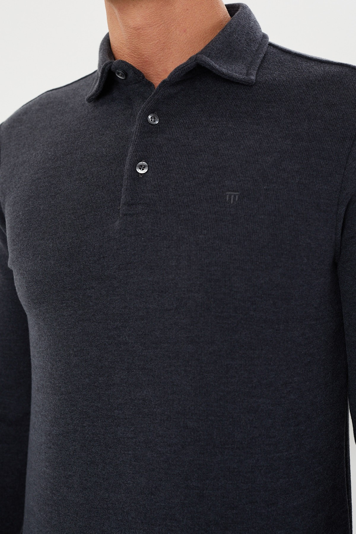 Tony Classics Kadife Selanik Polo Yaka Sweatshirt- KS-1491