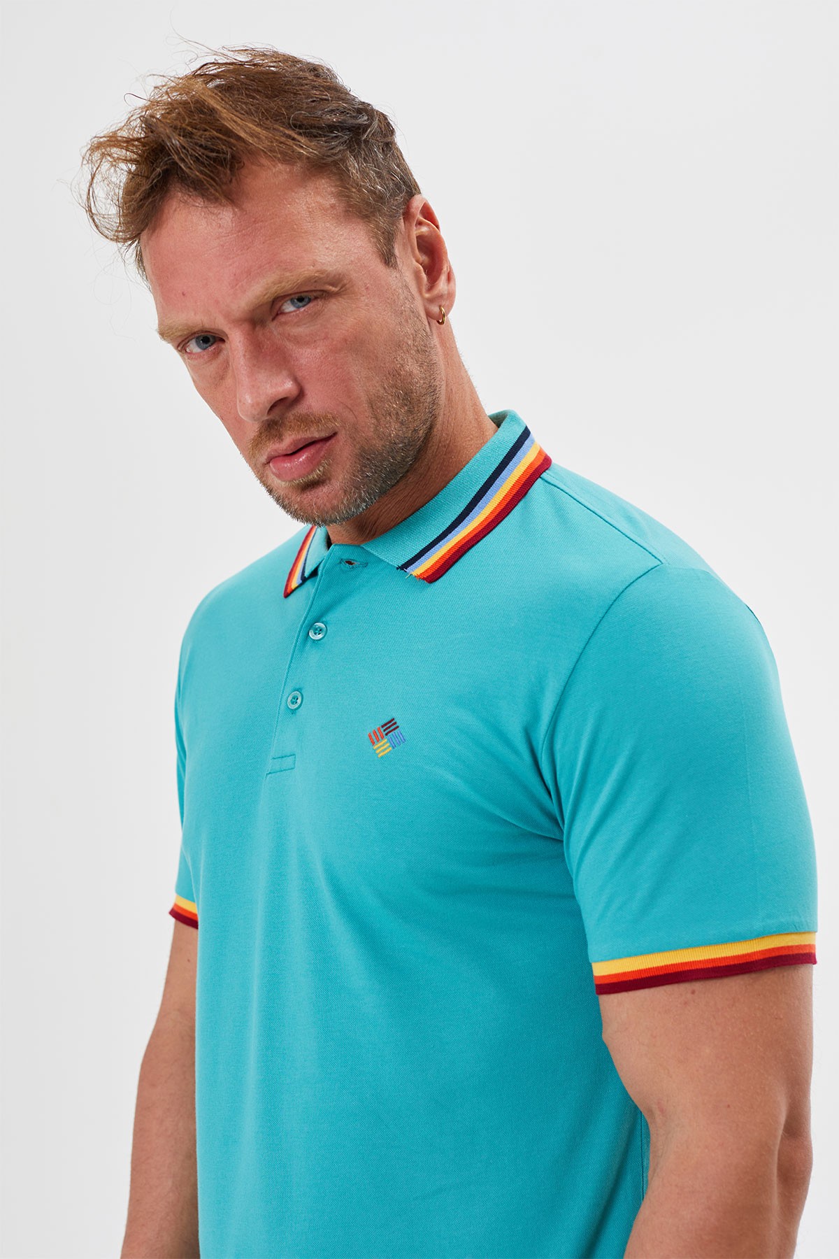 Regular Fit Polo Yaka Düğmeli T-Shırt