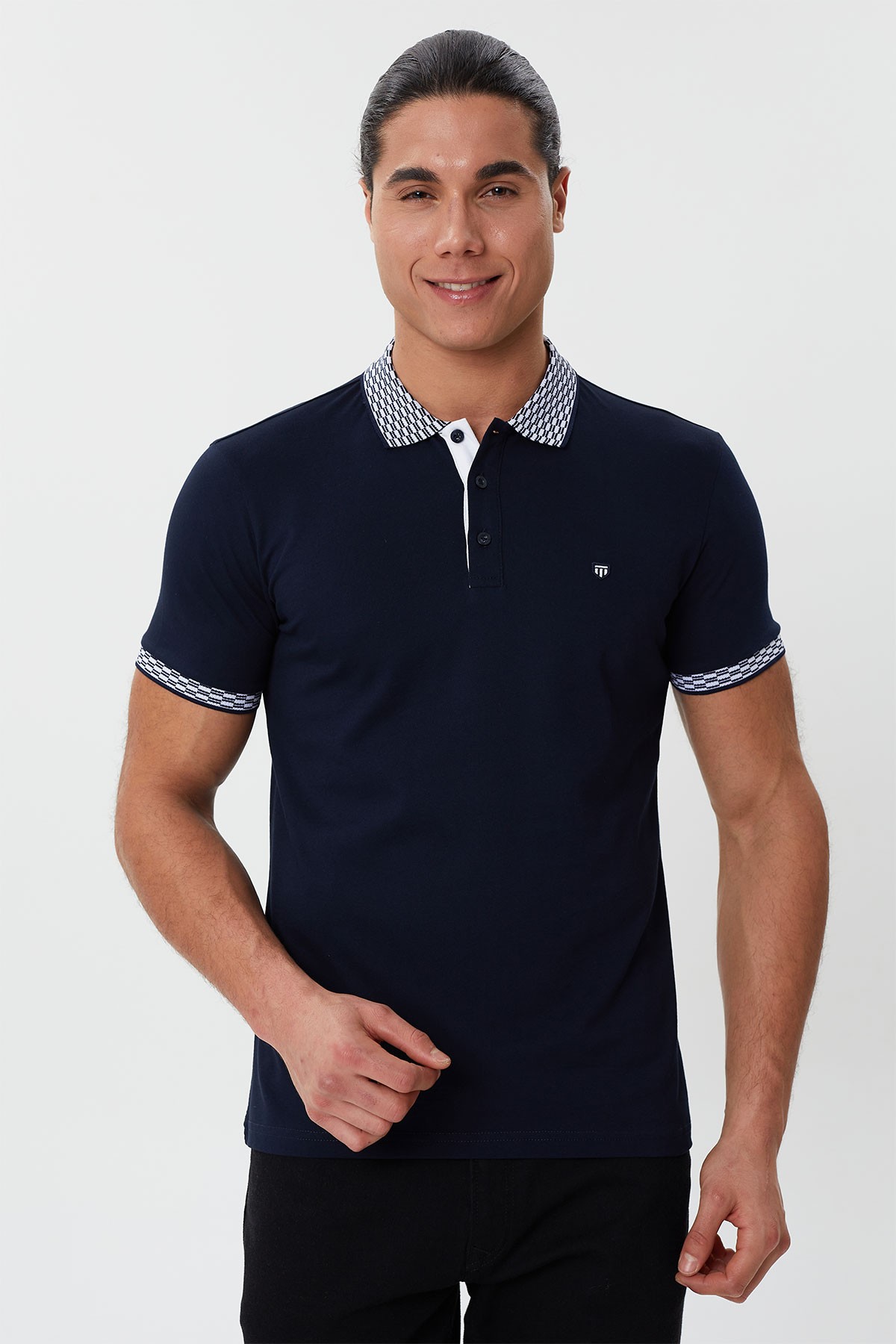 Regular Fit Polo Yaka Detaylı Erkek T-Shirt