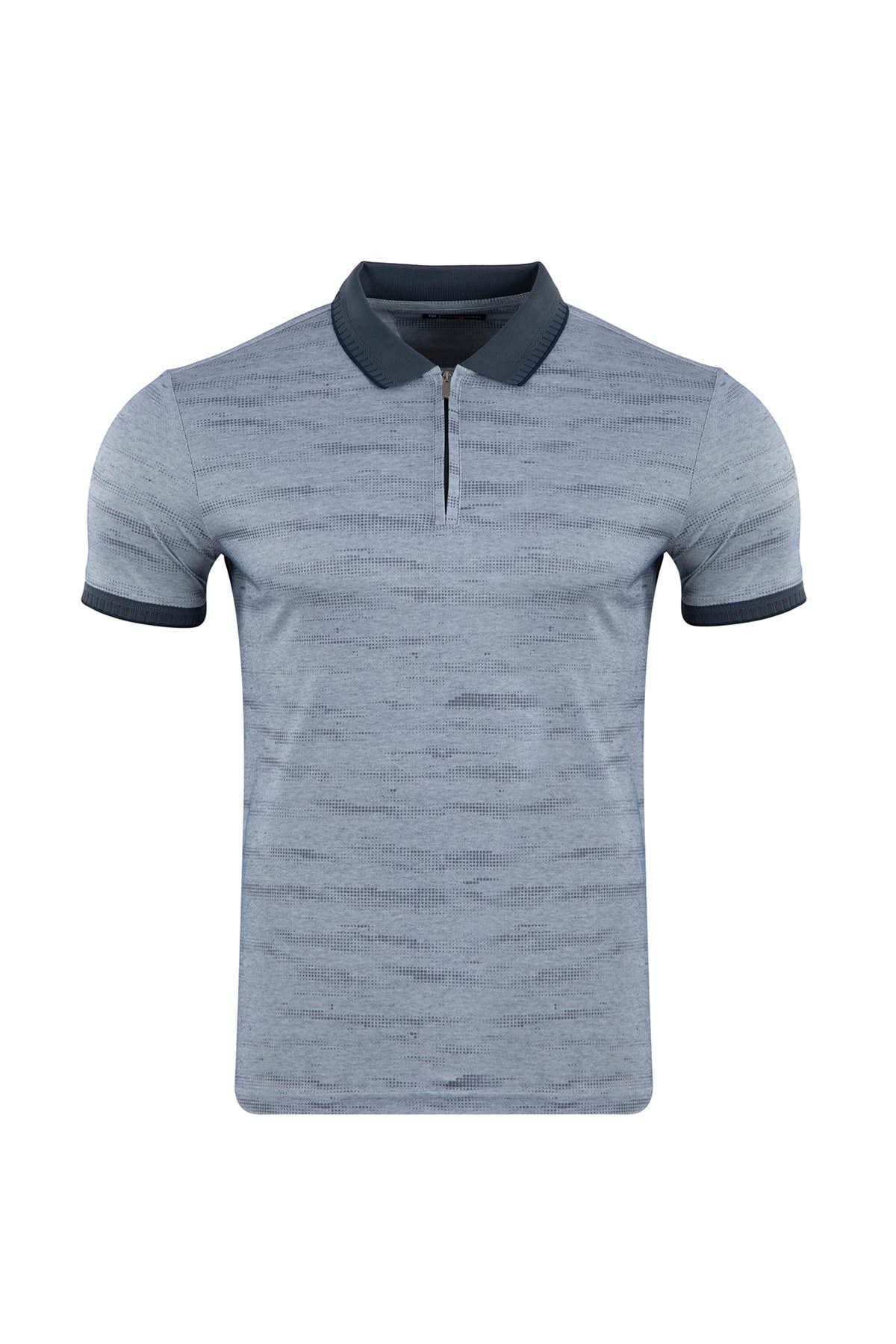 Regular Fit Fermuarlı Polo T-Shirt