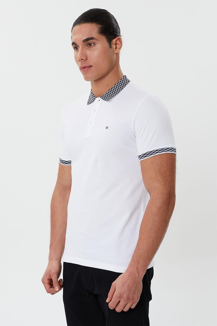 Regular Fit Polo Yaka Detaylı Erkek T-Shirt