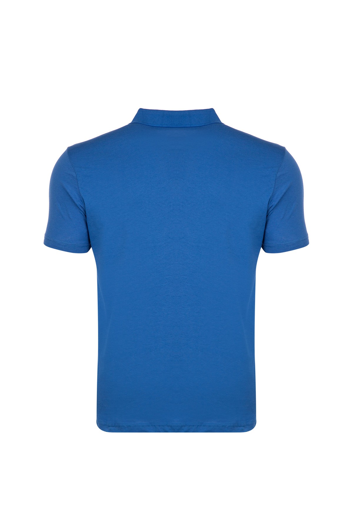 Polo Yaka Cepli %100 Pamuk Penye Büyük Beden T-Shirt-PS-36107