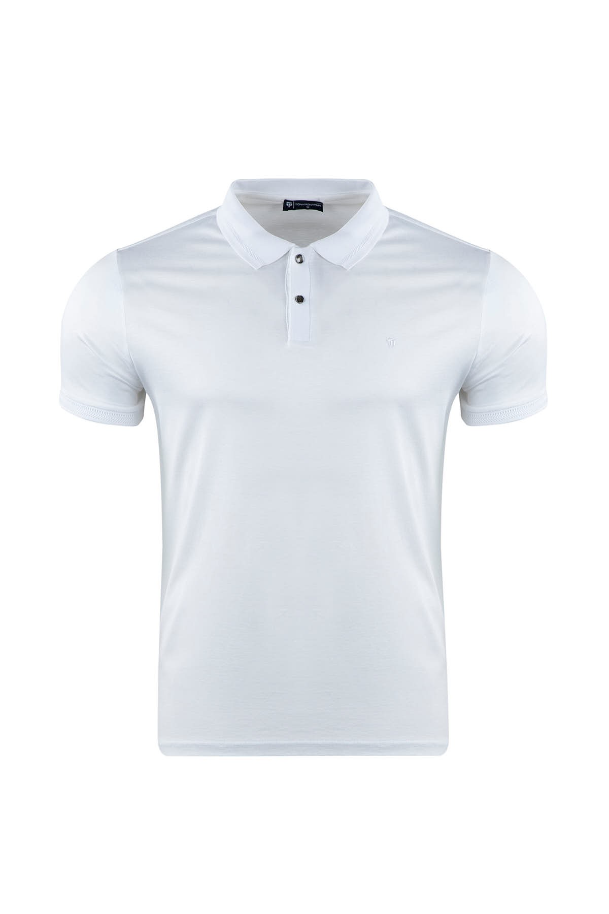 Regular Fit Merserize Polo Neck %100 Cotton Short Sleeves Basic T-Shirt