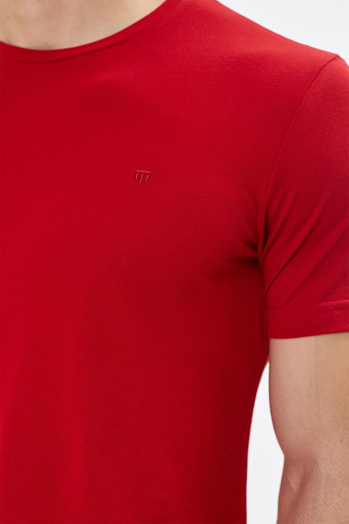Big Size %100 Cotton Crew Neck T-shirt