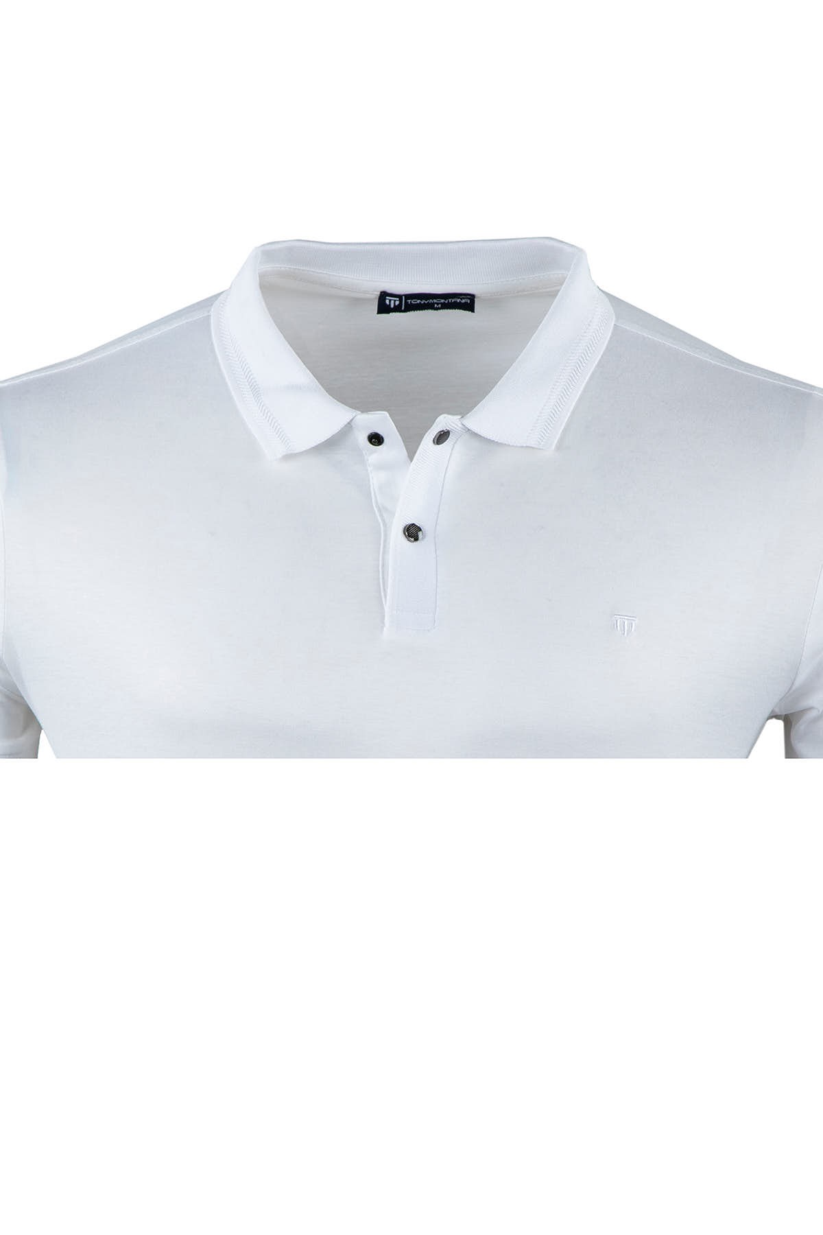 Regular Fit Merserize Polo Yaka %100 Pamuk Kısa Kollu Basic T-Shirt