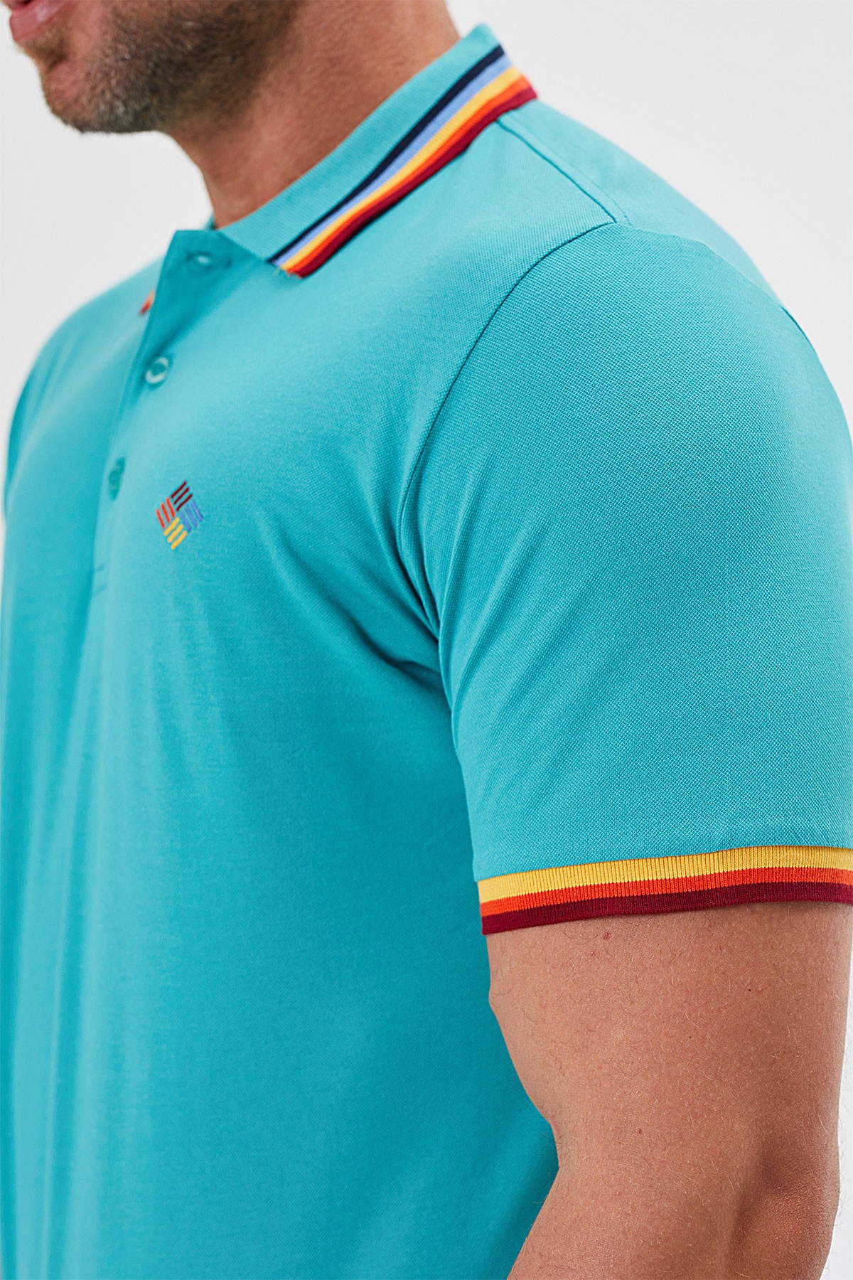 Regular Fit Polo Yaka Düğmeli T-Shırt