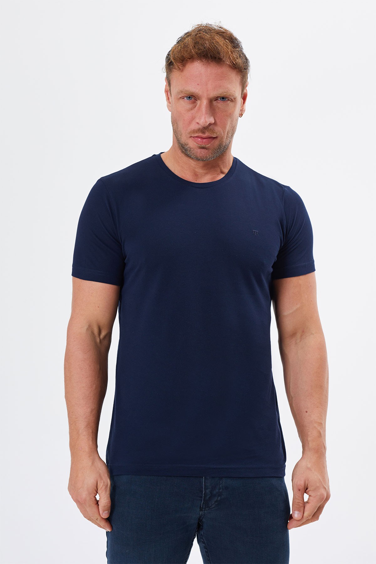 Regular Fit Crew Neck %100 Cotton Short Sleeves Basic  T-Shirt
