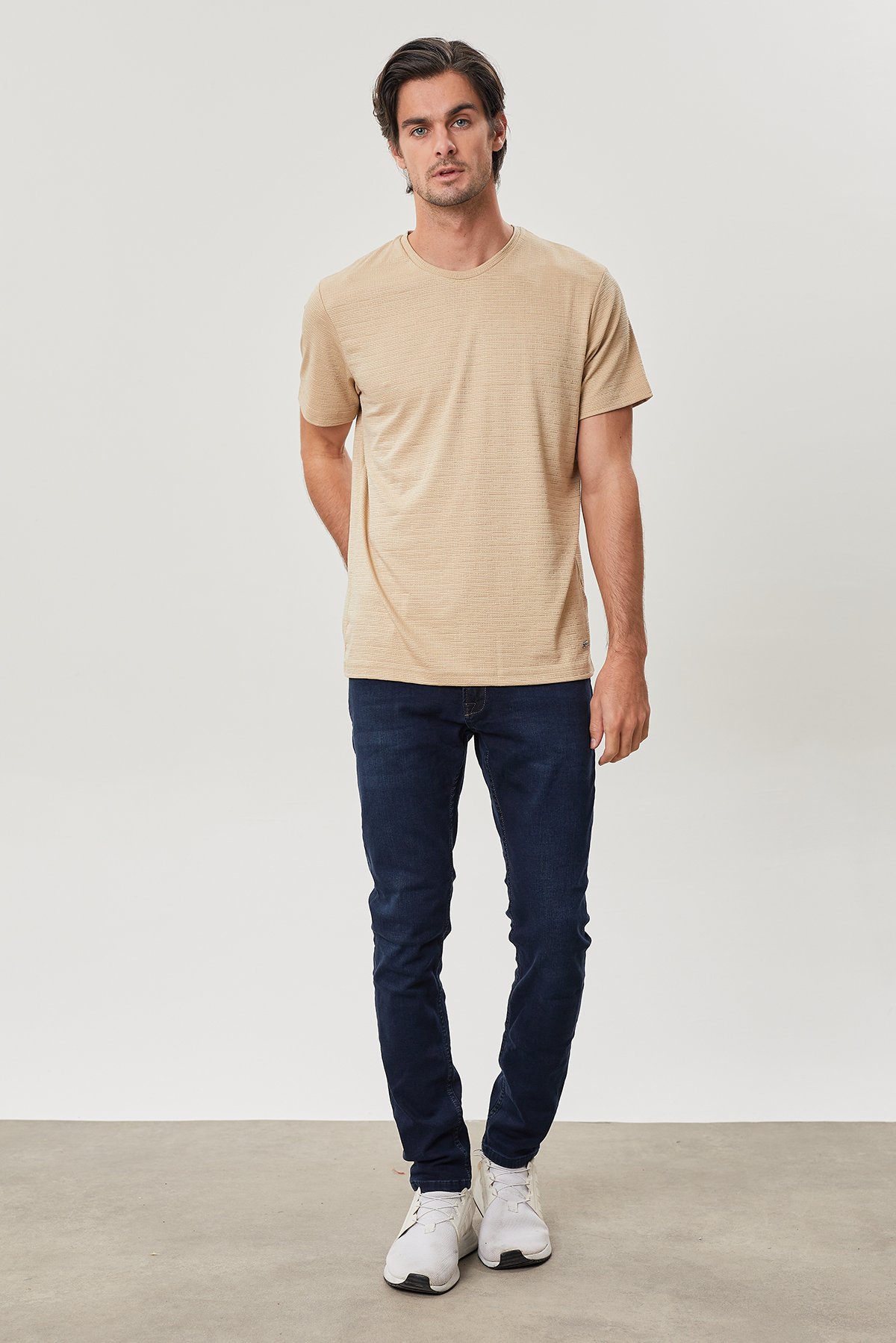 Jakarlı Regular Fit Erkek Polo Yaka T-Shirt