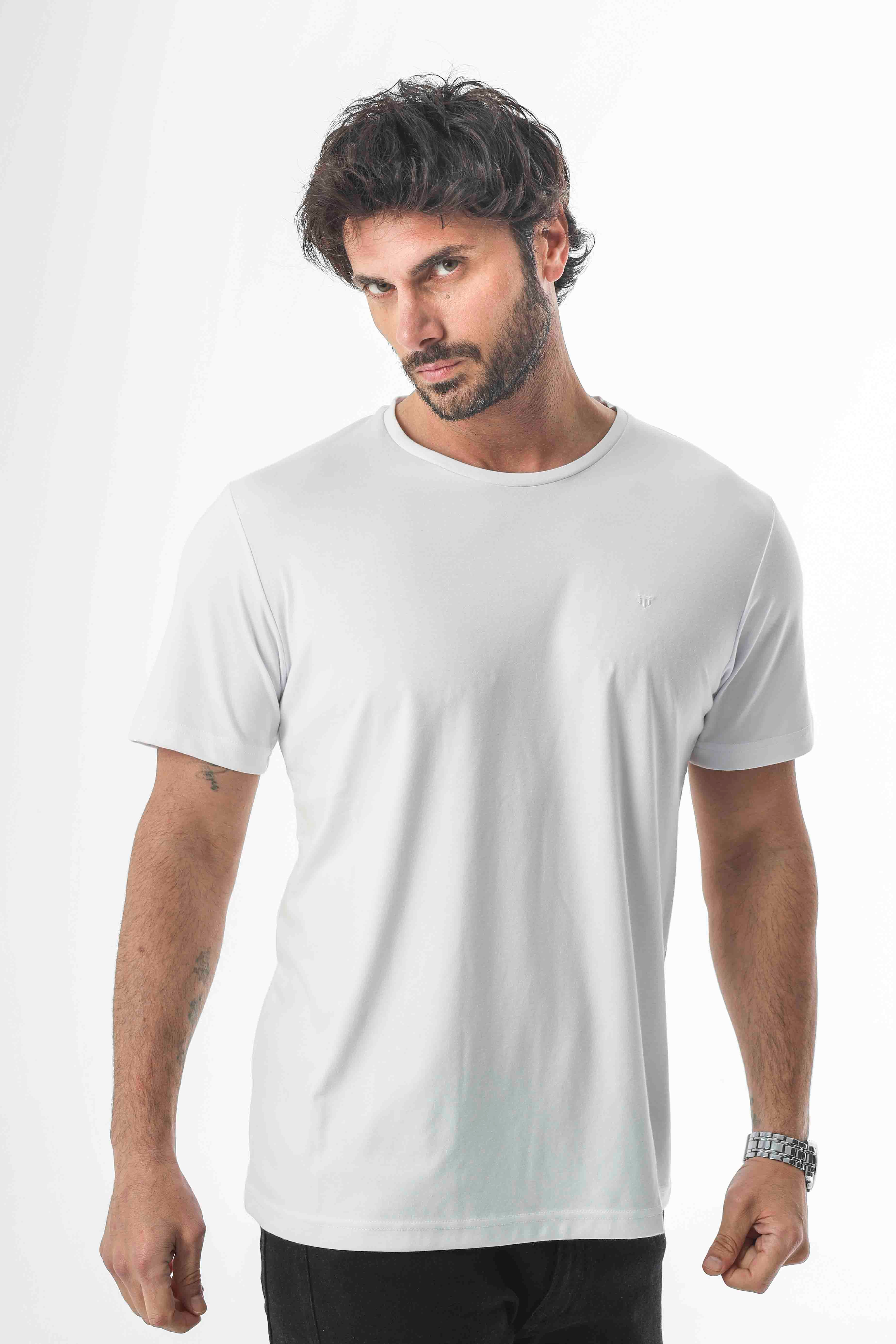 Regular Fit Bisiklet Yaka Basic T-Shirt-6269