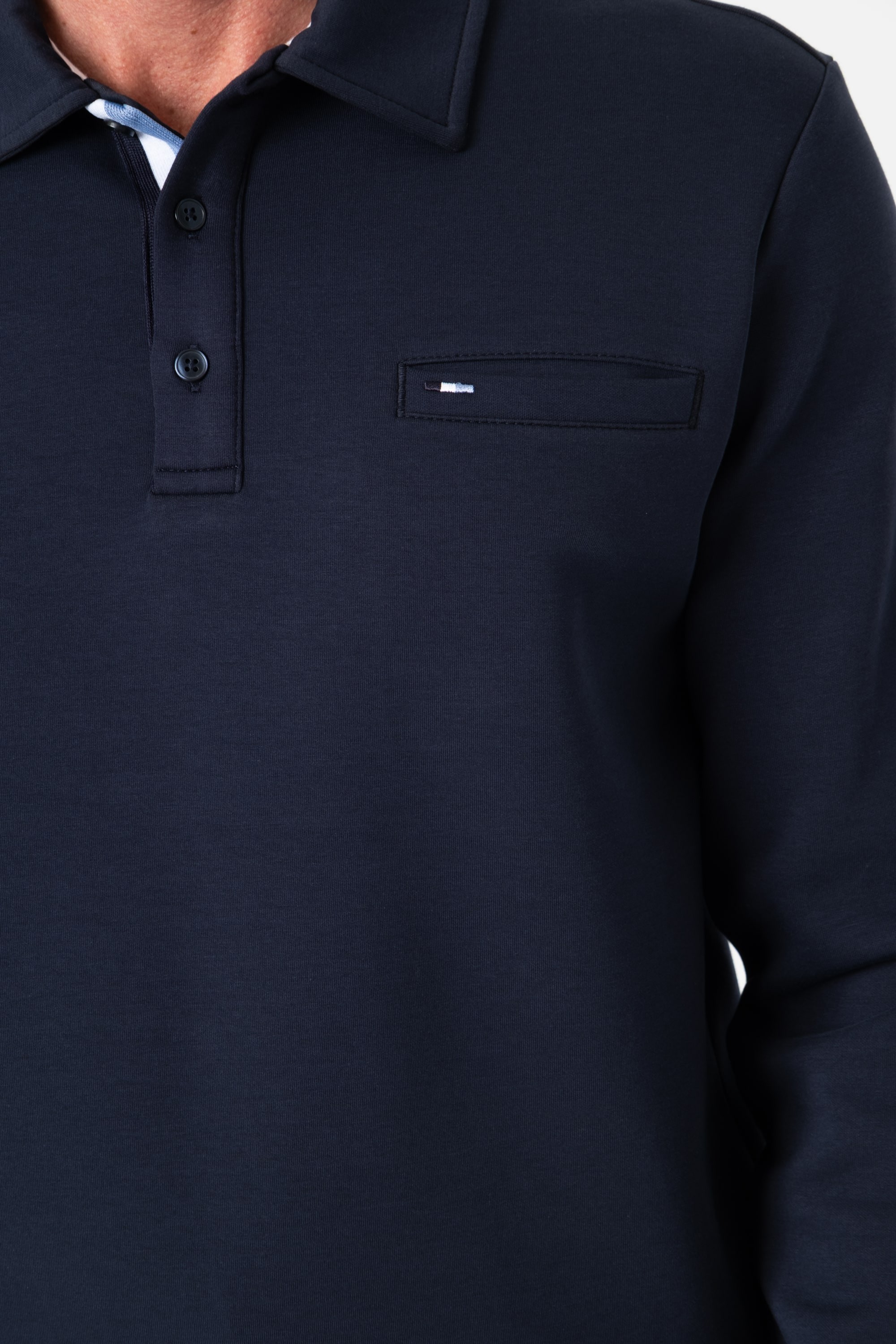 Regular Fit Polo Yaka Cepli Pamuklu Erkek Sweatshırt-SW-1102