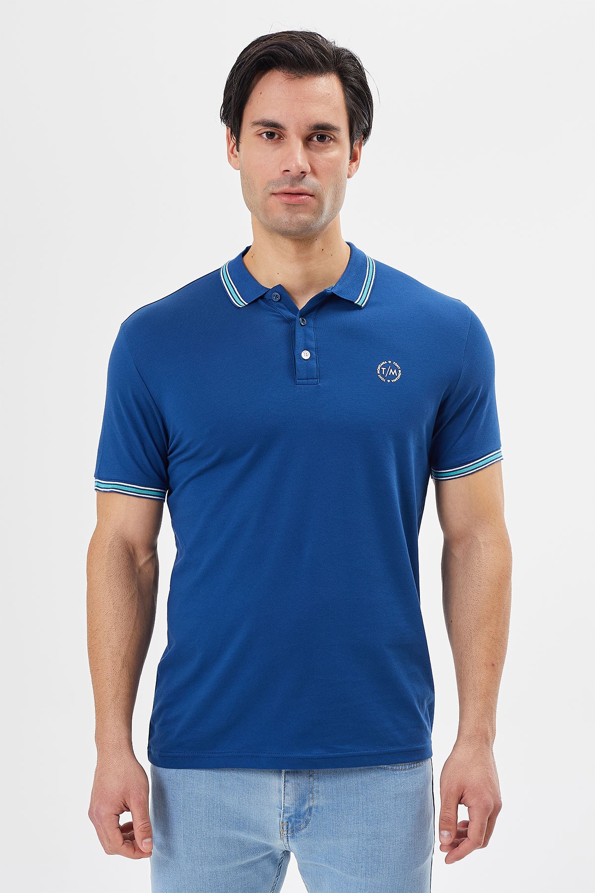 Polo Yaka Düğmeli Regular Fit T-Shırt