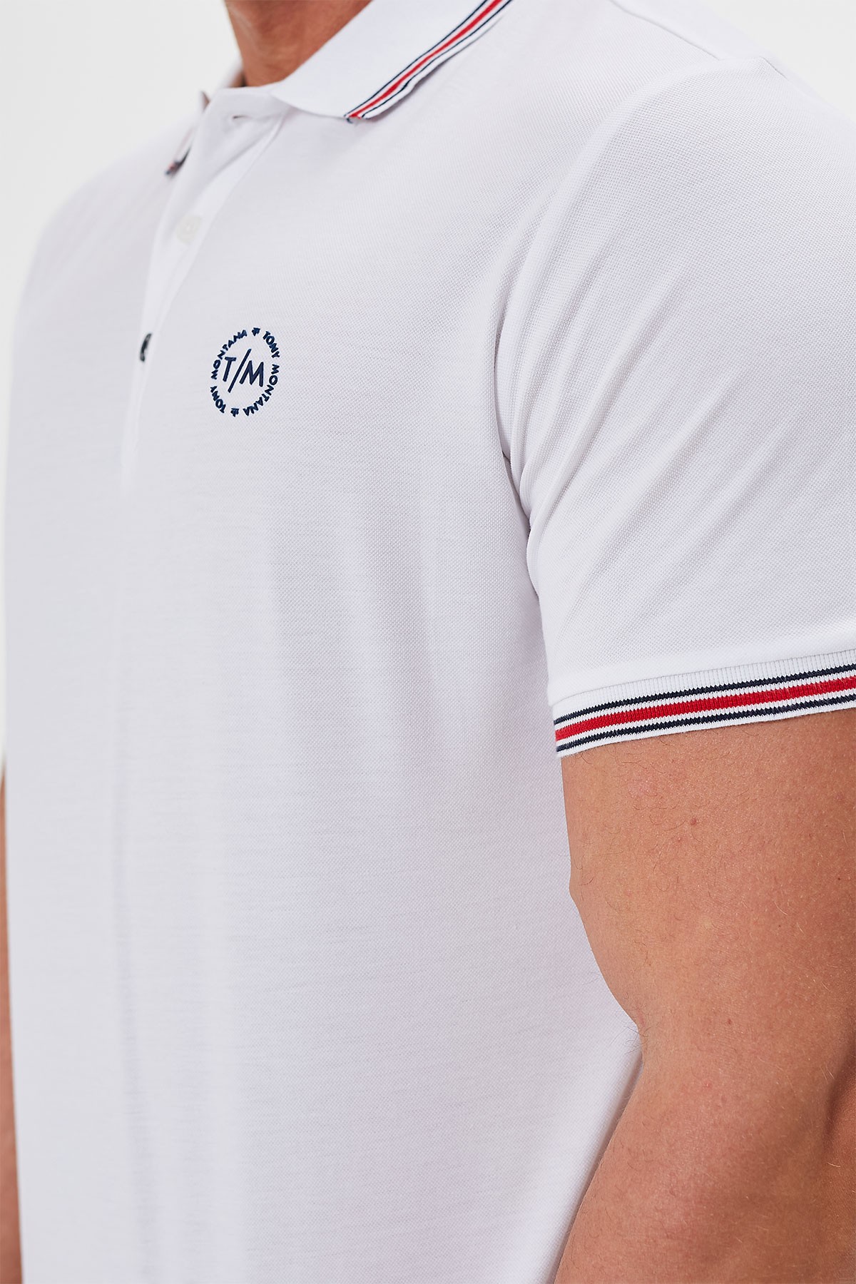 Polo Neck Buttoned Regular Fit Man T-Shirt