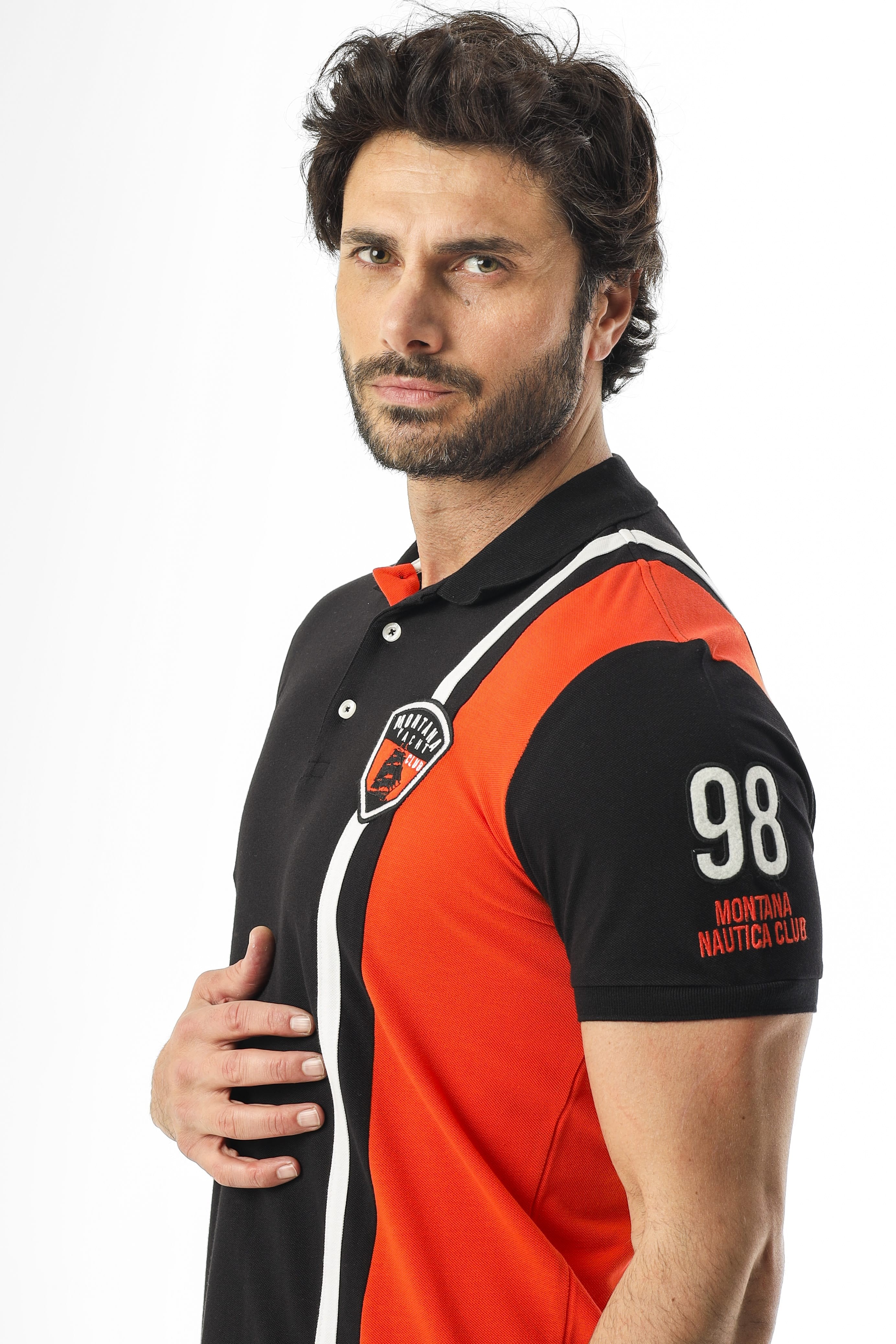 %100 Pamuk Polo Yaka Yacht Club Collection T-Shirt-PL-2475