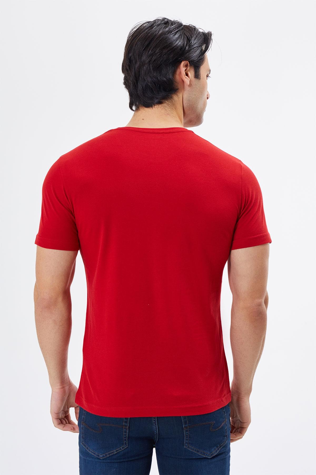 Big Size %100 Cotton Crew Neck T-shirt