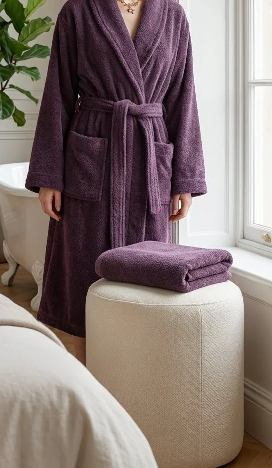 Shadowed 70x140cm Banyo Havlusu - Aubergine Gleam