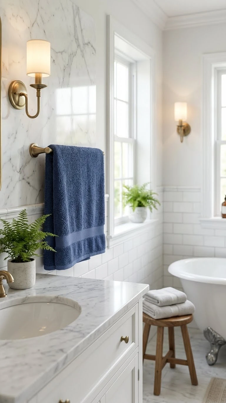 Soft 50x90cm El ve Yüz Havlusu - Mor