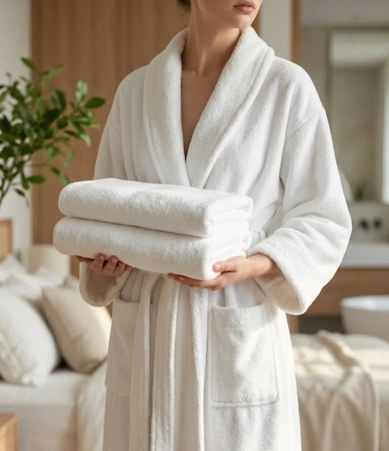 Shadowed 50x90cm El ve Yüz Havlusu - Beyaz