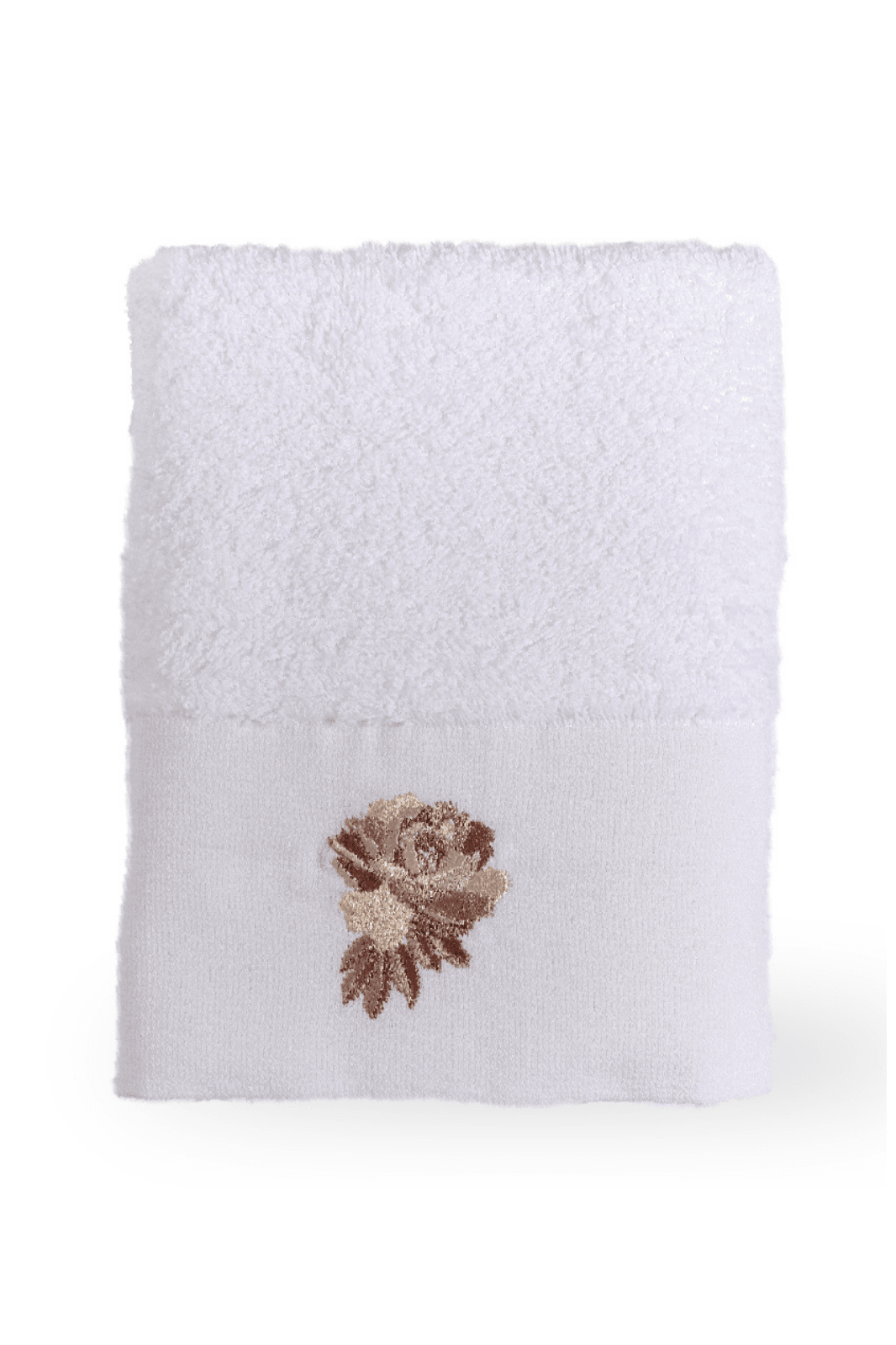 Roses 70x140 Banyo Havlusu - Beyaz