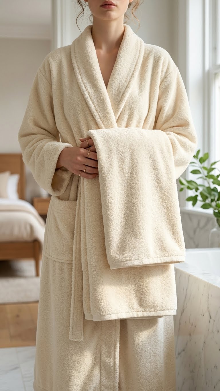 Shadowed 70x140cm Banyo Havlusu - Natural