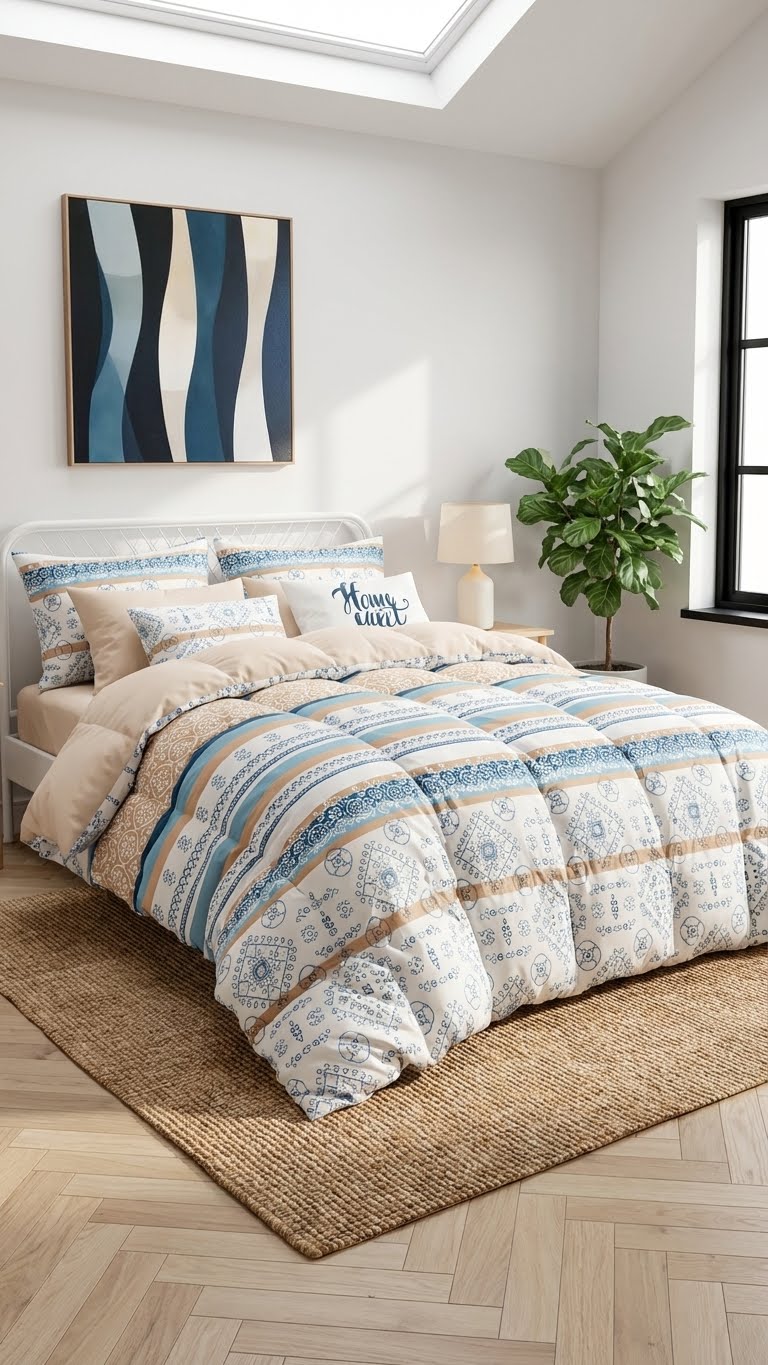 Daily Ranforce Çift Kişilik Uyku Seti - Marine