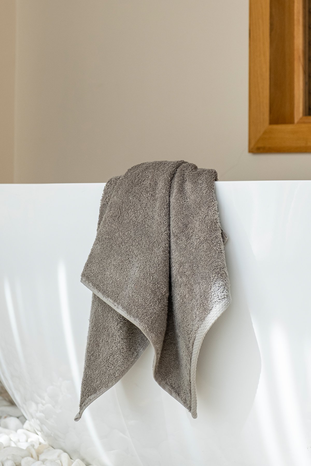 COMO 50x90cm Havlu-Neutral Gray 