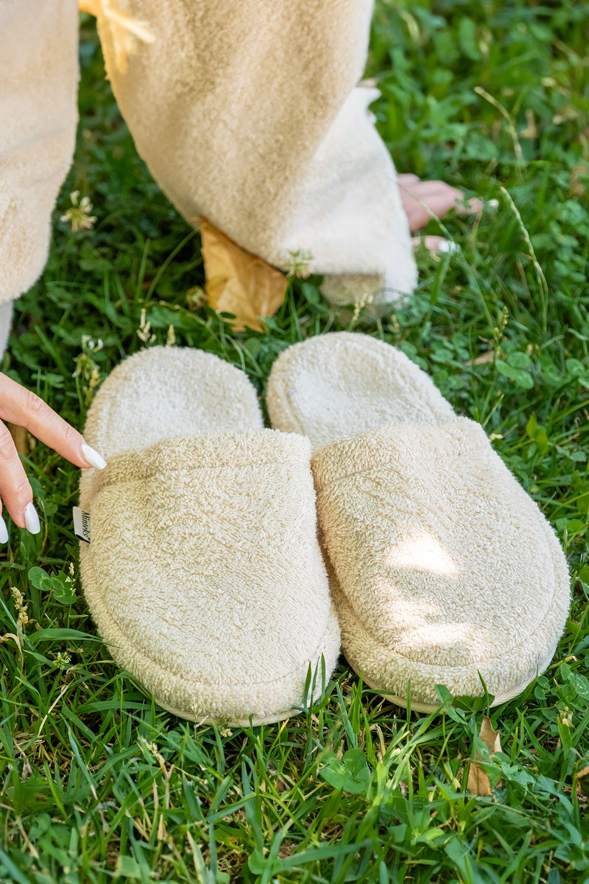Como Kalın Tabanlı Havlu Terlik - Sand Dollar