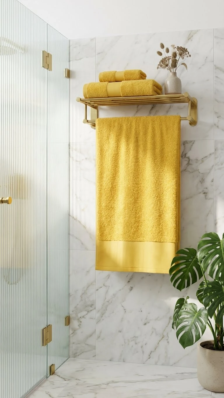 Soft 70x140cm Banyo Havlusu - Amber Yellow