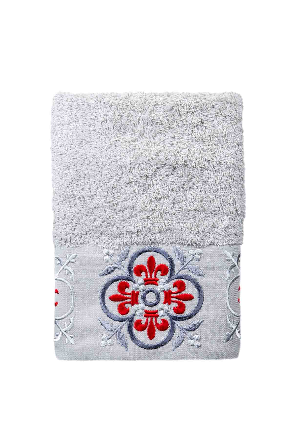 Pastoral Irıs 30 x 50 El ve Yüz Havlusu - Gri