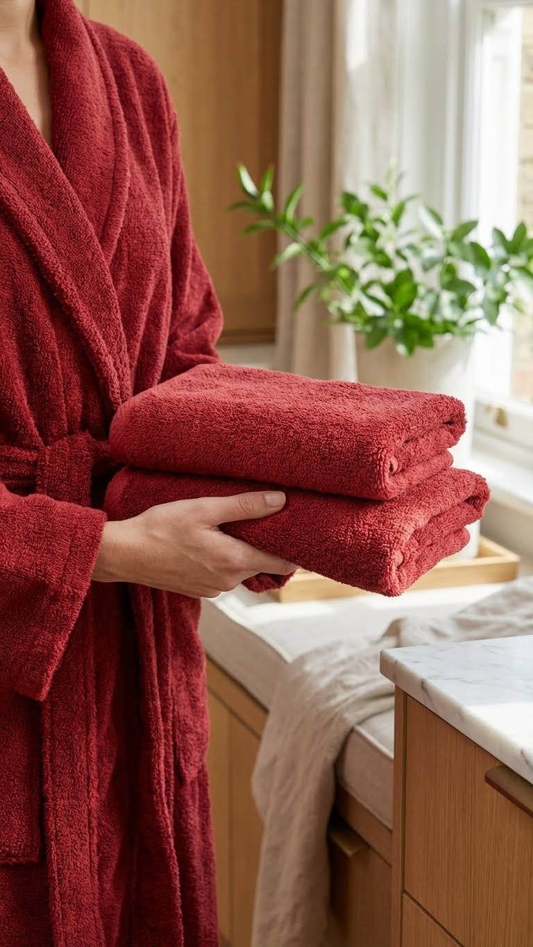 Shadowed 50x90cm El ve Yüz Havlusu - Sun Dried Tomato