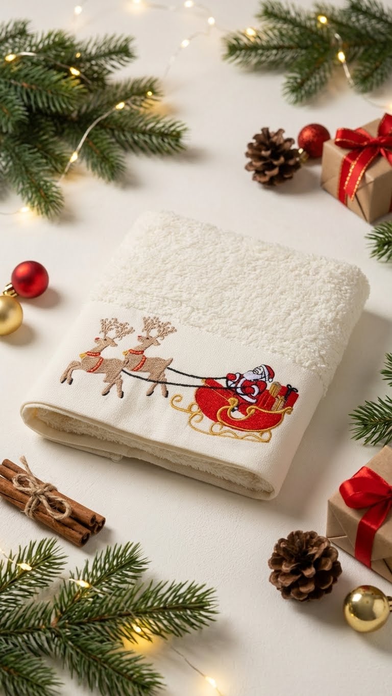 Santa Claus 50x90cm Yılbaşı Havlusu