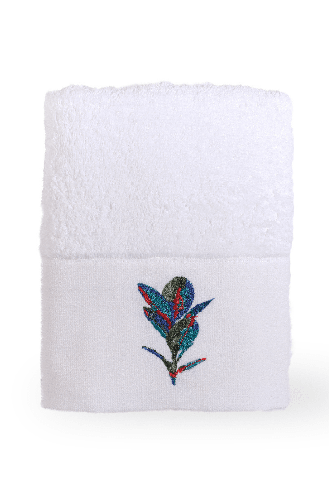 Layla 70x140 Nakışlı Banyo Havlusu - Beyaz