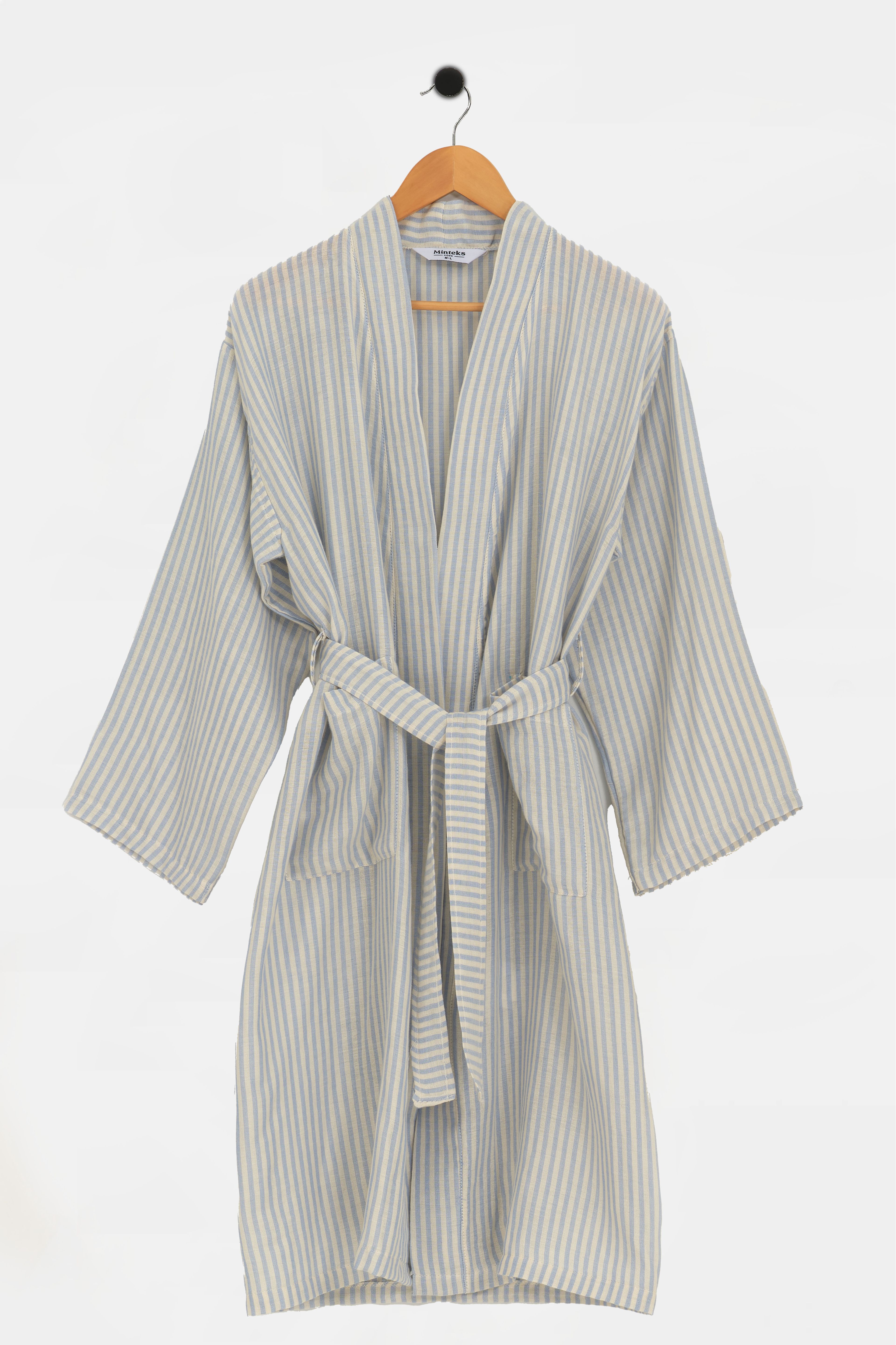 Moods Çizgili Kimono Sabahlık - Campanula