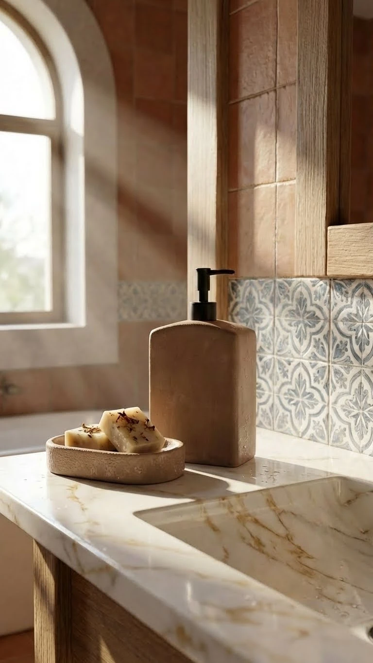 Teresa Seramik Küçük Sıvı El Sabunluğu - Kahve