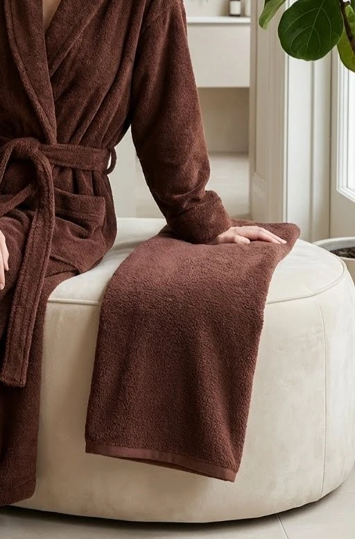 Shadowed 70x140cm Banyo Havlusu - Rum Raisin