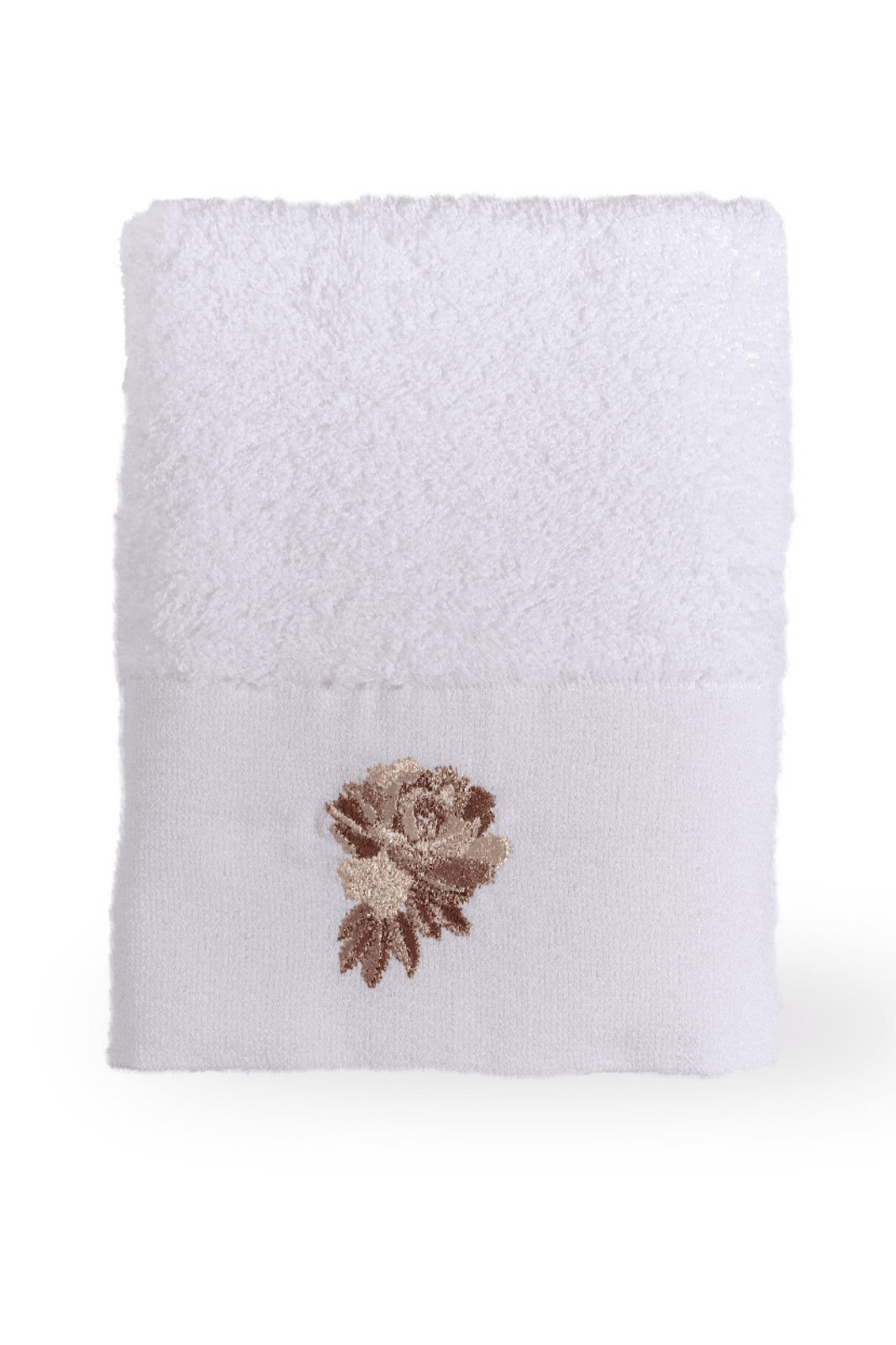 Roses 70x140 Banyo Havlusu - Beyaz