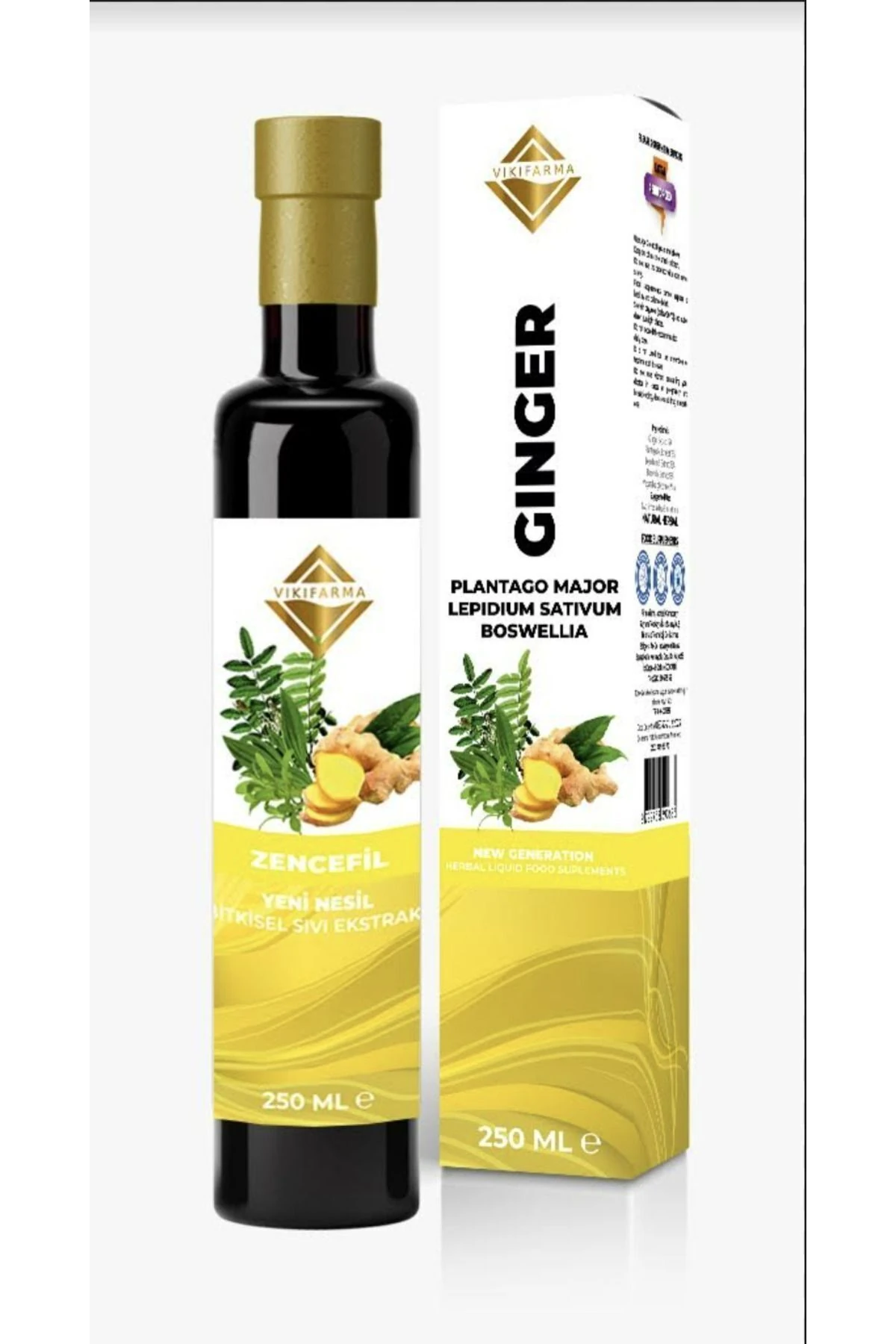 Yeni Nesil Zencefil Ekstrakt Bitkisel Karışım 250 ml