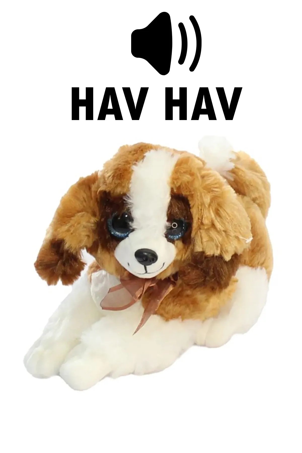 Havlayan Sesli Köpek Peluş Oyuncak 30 cm