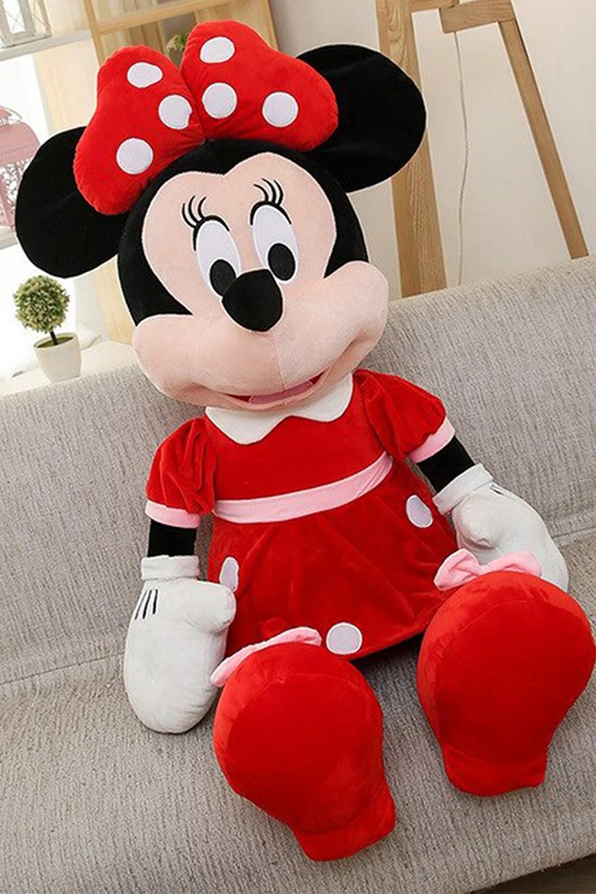 Minnie Mouse Pembe Peluş Oyuncak 50 Cm