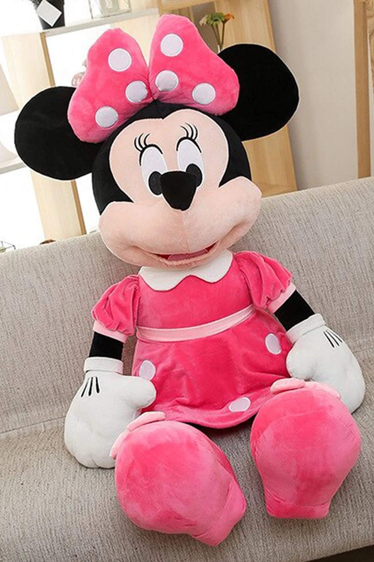 Minnie Mouse Pembe Peluş Oyuncak 50 Cm