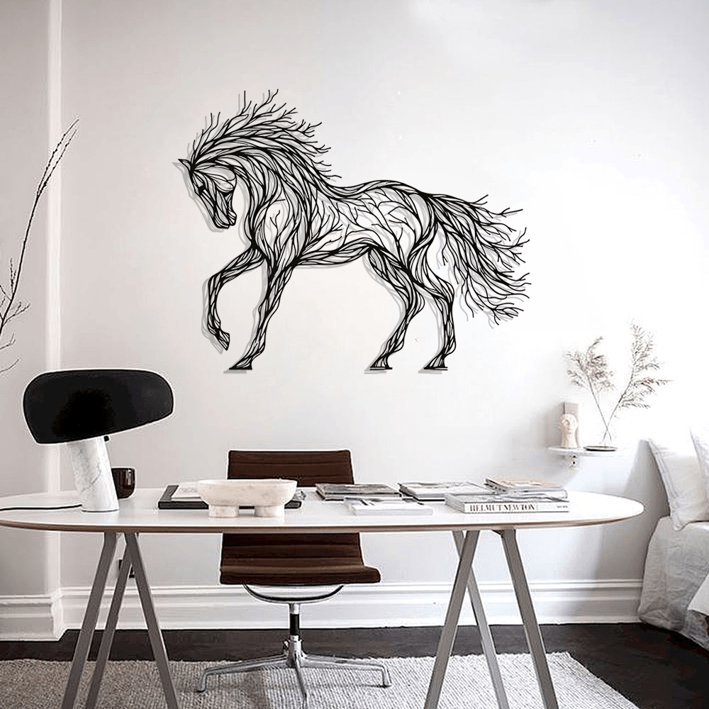 Horse Silhouette Metal Wall Art