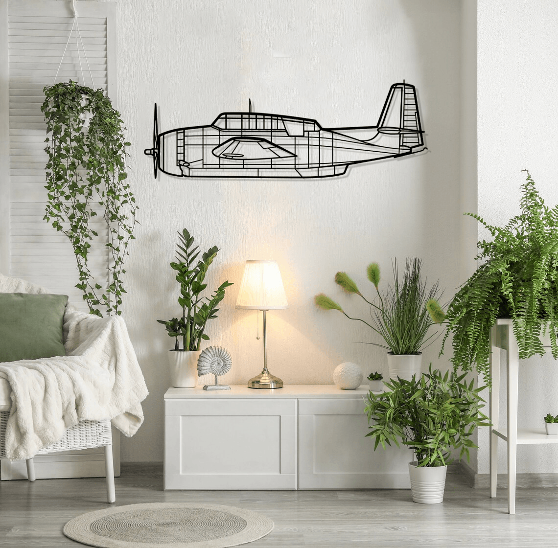 TBM-3N Silhouette Metal Wall Art