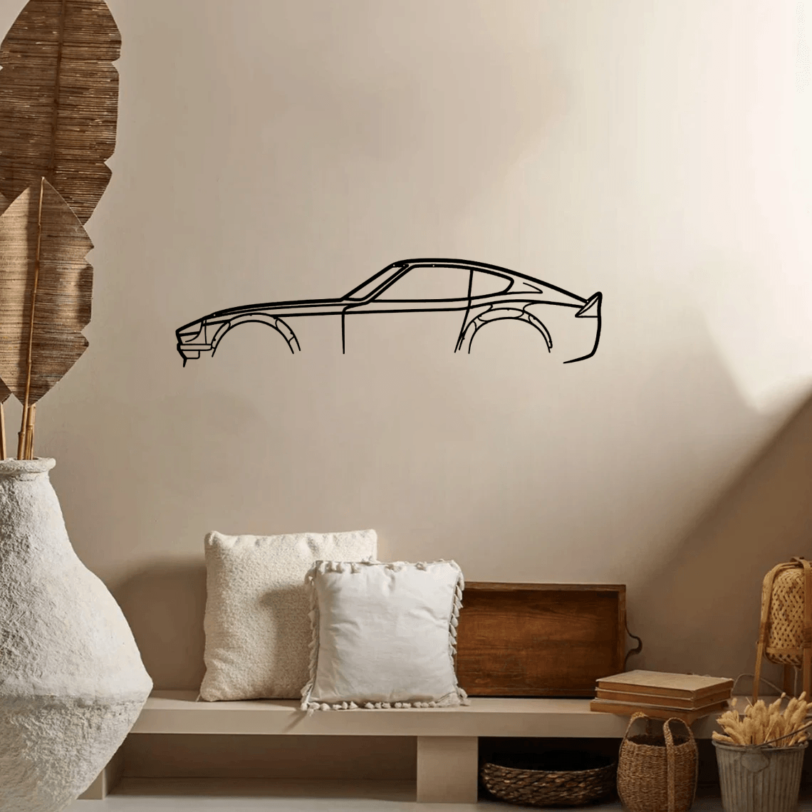 240z 280z JDM Classic Silhouette Metal Wall Art