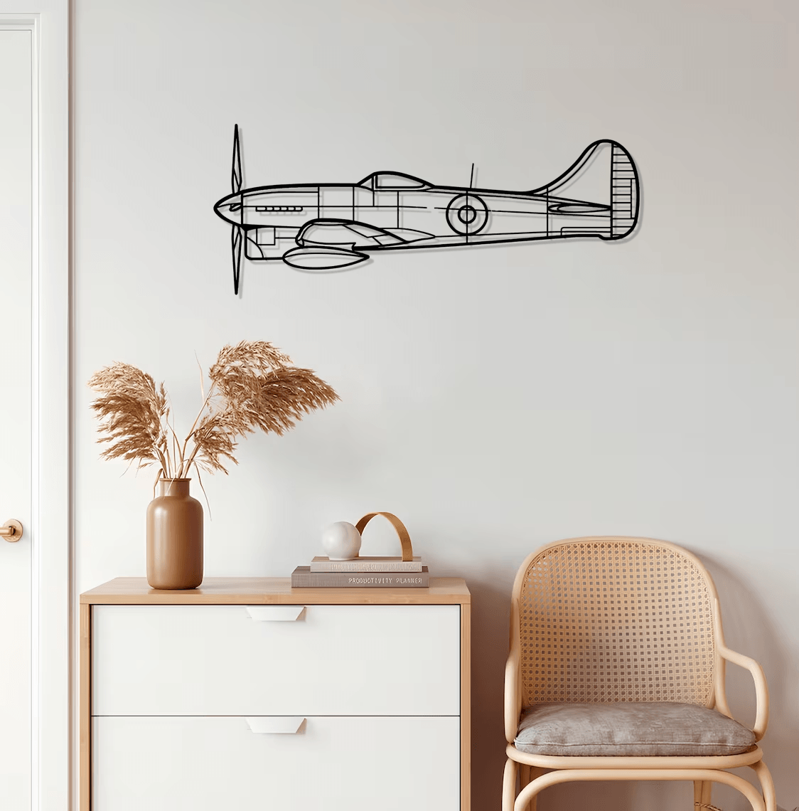 Tempest Mk V Silhouette Metal Wall Art