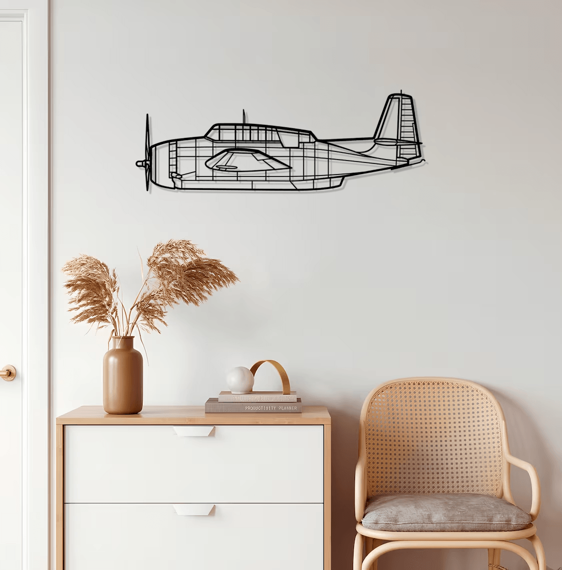 TBM-3N Silhouette Metal Wall Art