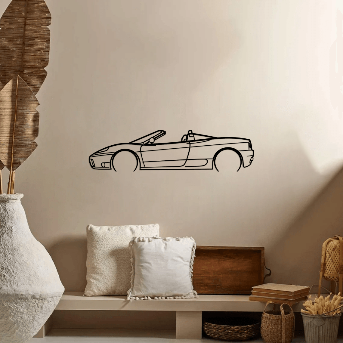 360 Spyder Detailed Silhouette Metal Wall Art