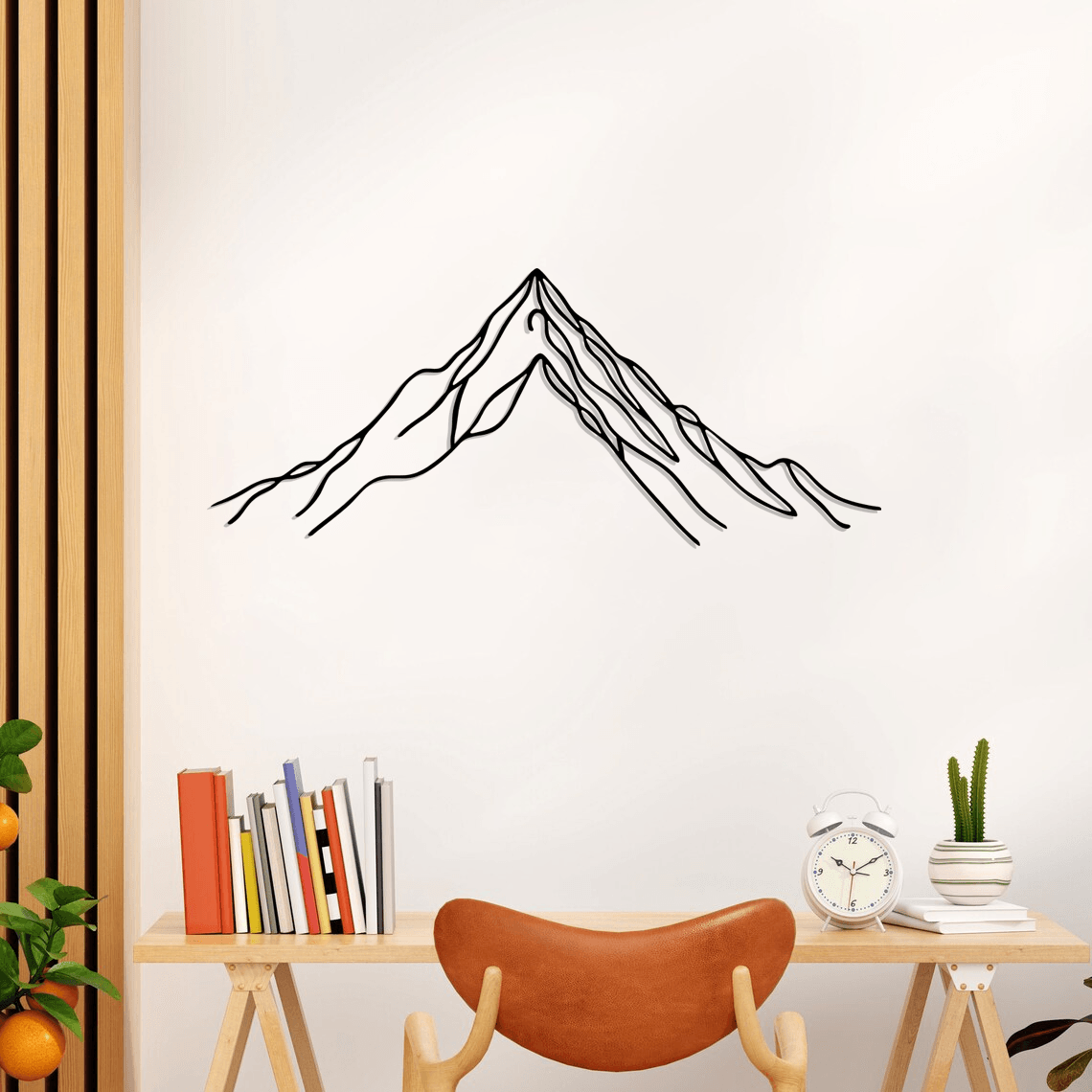 Mountain Silhouette Metal Wall Art